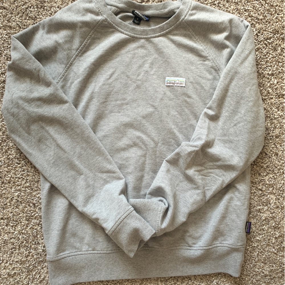 Womens Gray Patagonia Crewneck sweatshirt